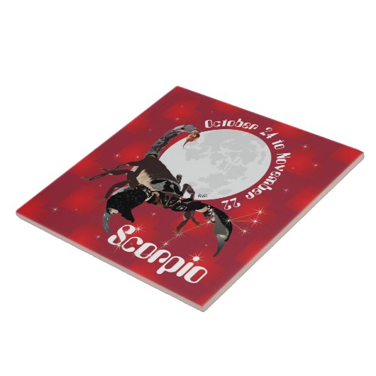 Scorpio October 24 to November 22 Tile タイル (側面)