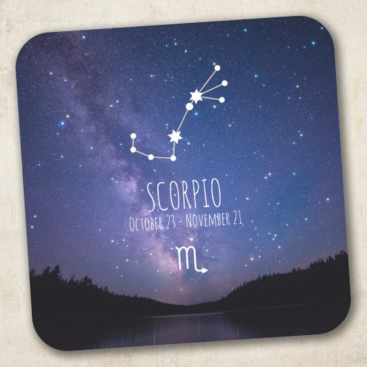 Scorpio | Personalized Zodiac Constellation スクエアシール