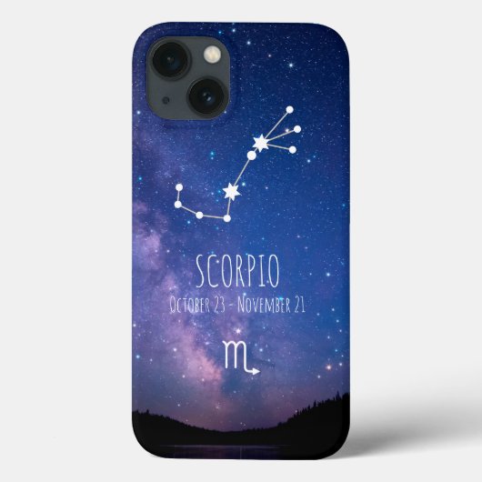 Scorpio | Personalized Zodiac Constellation Case-Mate iPhoneケース (裏面)