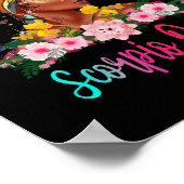 Scorpio Queen Black Women Persistent Beautiful ポスター (角)