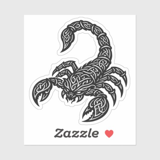 Scorpio Scorpion Sigil — Mythic Zodiac Inkwork シール (シート)