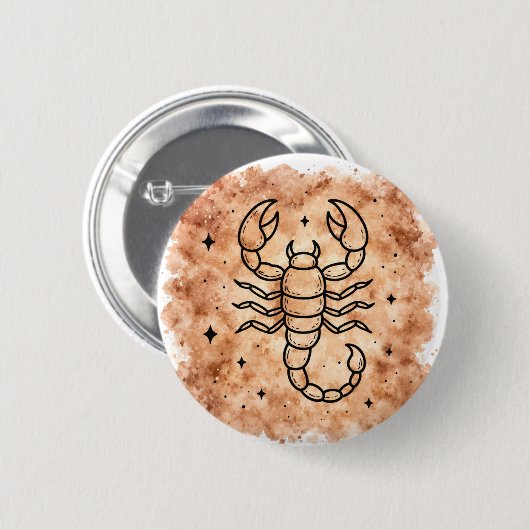 Scorpio Sign 缶バッジ (正面&裏面)