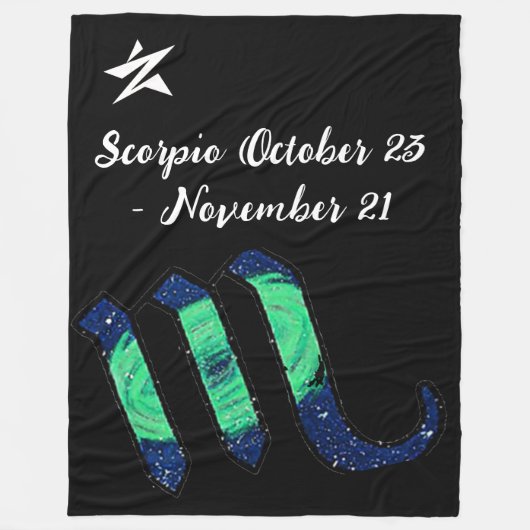 Scorpio Throw Blanket フリースブランケット (正面)