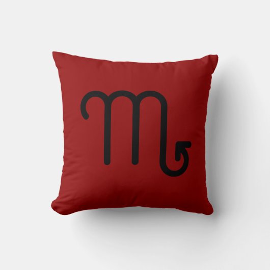 Scorpio Throw Pillow  クッション (正面)