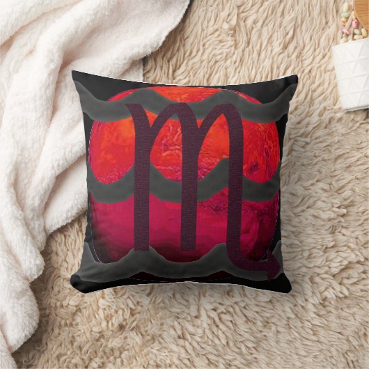 Scorpio Throw Pillow  クッション (ブランケット)