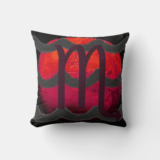 Scorpio Throw Pillow  クッション (正面)