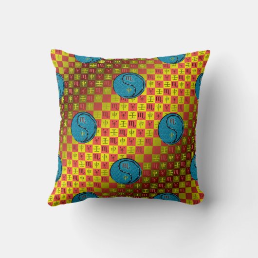 Scorpio & Water Monkey クッション (裏面)