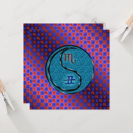 Scorpio & Water Ox カード (正面/裏面インサイチュ)