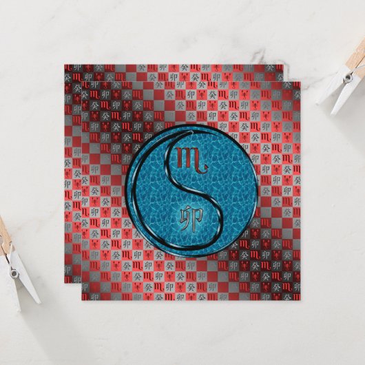 Scorpio & Water Rabbit カード (正面/裏面インサイチュ)