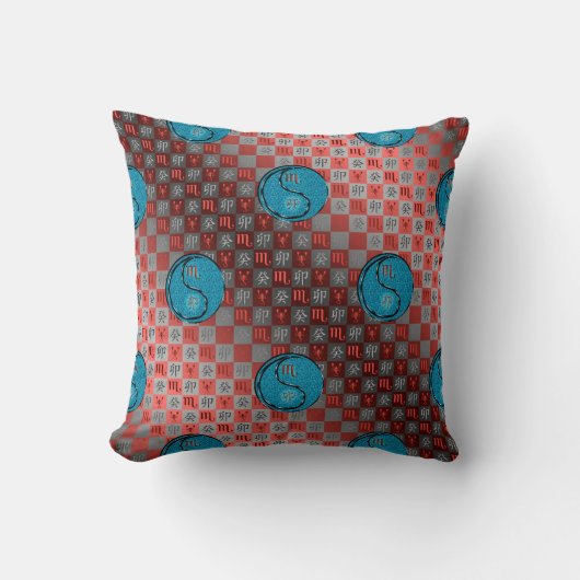 Scorpio & Water Rabbit クッション (正面)