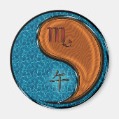 Scorpio & Wood Horse マグネット (正面)
