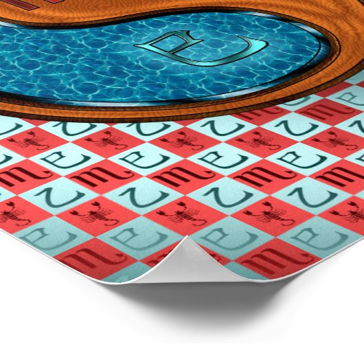 Scorpio & Wood Snake ポスター (角)