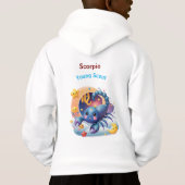 Scorpio Young Scout Zodiac Kids Hoodie Pullover (裏面)