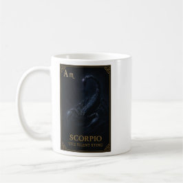 Scorpio Zodiac Art – Dark Celestial Scorpion コーヒーマグカップ