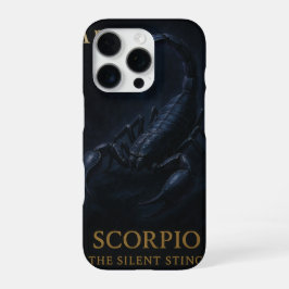 Scorpio Zodiac Art – Dark Celestial Scorpion iPhone 16 Proケース