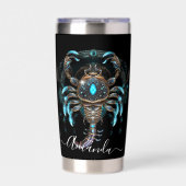 Scorpio Zodiac Art for October 23–November 21 保温保冷タンブラー (正面)