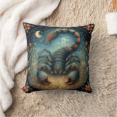 Scorpio Zodiac Astrology Sign Celestial Birthday クッション (ブランケット)