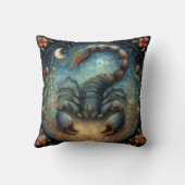 Scorpio Zodiac Astrology Sign Celestial Birthday クッション (裏面)