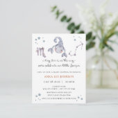 Scorpio Zodiac Baby Shower Invitation シーズンカード (スタンド正面)