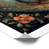 Scorpio Zodiac Birth Sign Astrology Celestial ポスター (角)