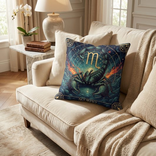 Scorpio Zodiac Celestial クッション