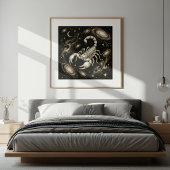 Scorpio Zodiac Celestial Astrology ポスター