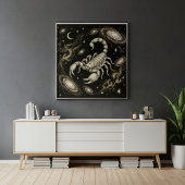 Scorpio Zodiac Celestial Astrology ポスター