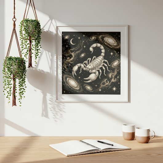 Scorpio Zodiac Celestial Astrology ポスター