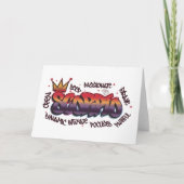 Scorpio zodiac graffiti カード (正面)