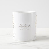 Scorpio Zodiac Personalized Name & Birth Date ジャンボコーヒーマグカップ (正面)