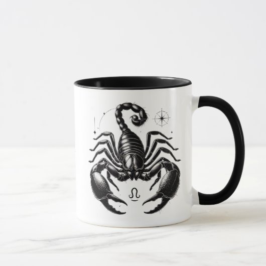 Scorpio Zodiac Scorpion Astrology Gift マグカップ (右)