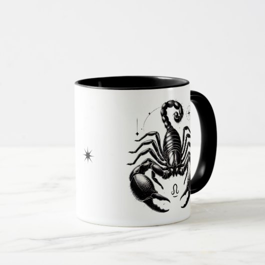 Scorpio Zodiac Scorpion Astrology Gift マグカップ (正面右)