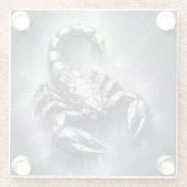 scorpio zodiac sign ガラスコースター (裏面)