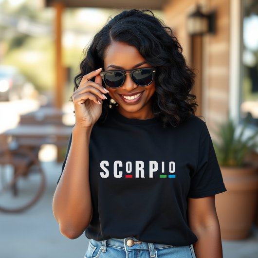Scorpio Zodiac Sign Astrology Retro 90s Birthday Tシャツ