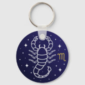 Scorpio Zodiac Sign Celestial Constellation キーホルダー (正面)