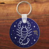 Scorpio Zodiac Sign Celestial Constellation キーホルダー (正面)