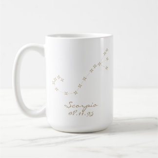 Scorpio Zodiac Sign Custom Birthday Mug コーヒーマグカップ