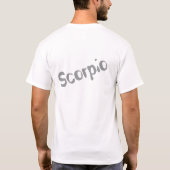 Scorpio Zodiac Sign Gold Symbol Tシャツ (裏面)