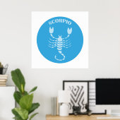 Scorpio, Zodiac Sign, Horoscope, Astrology ポスター (ホームオフィス)