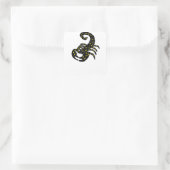 Scorpio Zodiac Silhouett スクエアシール (バッグ)