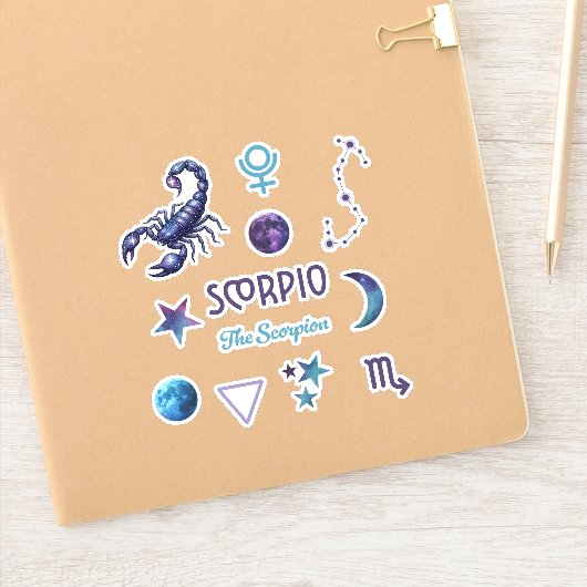 Scorpio Zodiac Sticker Collection シール (ノートブック)