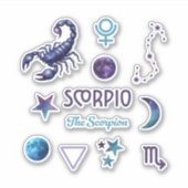 Scorpio Zodiac Sticker Collection シール (正面)