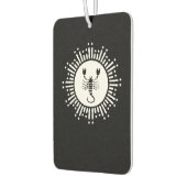 Scorpio Zodiac Symbol with Radiant Starburst カーエアーフレッシュナー (左)