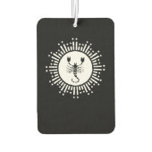 Scorpio Zodiac Symbol with Radiant Starburst カーエアーフレッシュナー (裏面)