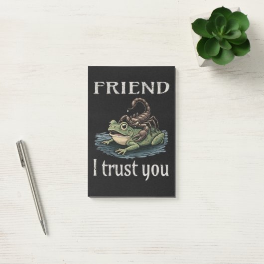 Scorpion and Frog - Friend, I Trust You ポストイット (オフィス)