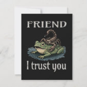 Scorpion and Frog - Friend, I Trust You 案内状 (裏面)