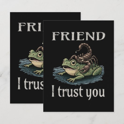 Scorpion and Frog - Friend, I Trust You 案内状 (正面/裏面)