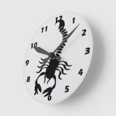 Scorpion Design ラウンド壁時計 (傾斜)