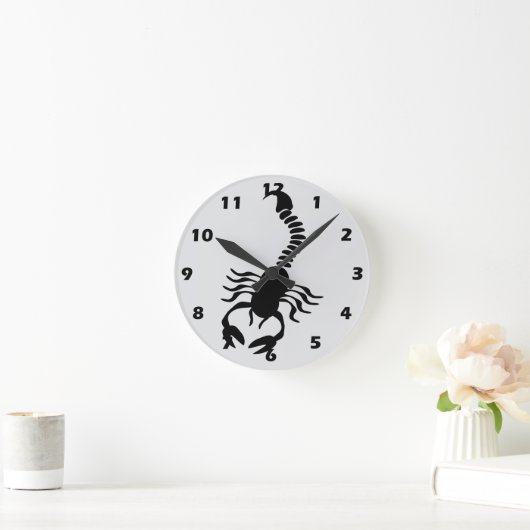 Scorpion Design ラウンド壁時計 (ホーム)