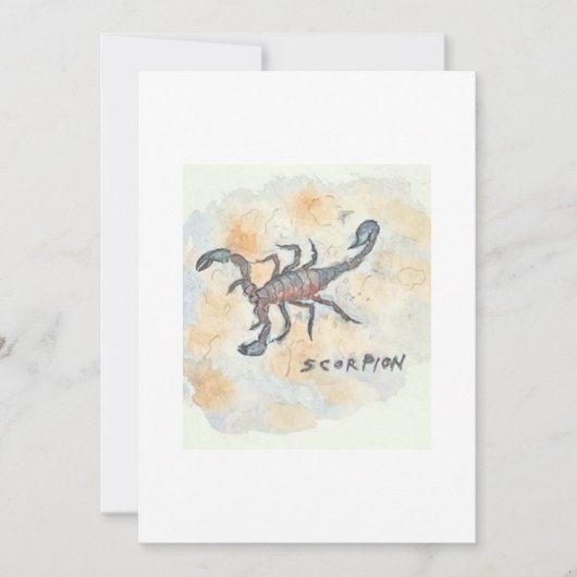 Scorpion Greeting Card 招待状 (正面)